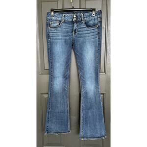 American Eagle Women's Jeans Artist Superstretch Blue Wash size 10 Long